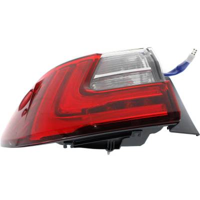 Rareelectrical - New Left Tail Lights Compatible With Lexus Es300h Es350 2.5L 3.5L 2016 2017 2018 By Part Numbers - Image 1