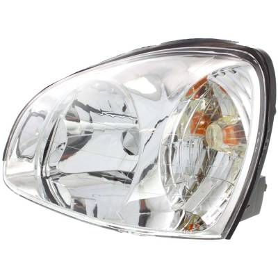 Rareelectrical - New Left Headlights Compatible With Hyundai Santa Fe 2.4L 2.7L 3.5L 2003-2003 By Part Numbers - Image 1