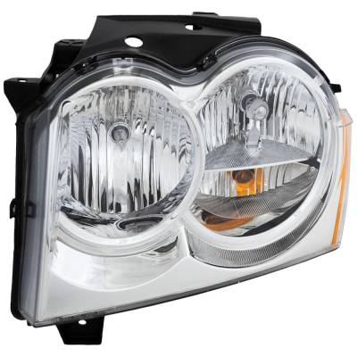 Rareelectrical - New Left Headlights Compatible With Jeep Grand Cherokee 2005 2006 2007 By Part Numbers - Image 1