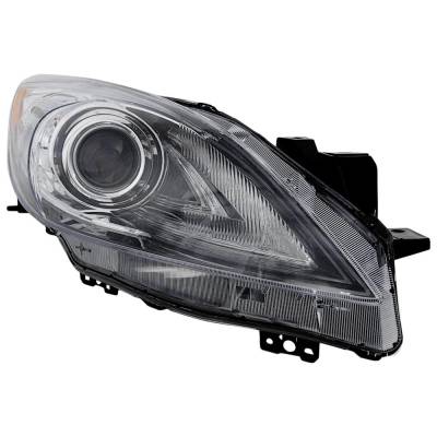 Rareelectrical - New Right Headlights Compatible With Mazda 3 3 Sport 2.0L 2.3L 2.5L 2010 2011 2012 2013 By Part - Image 1