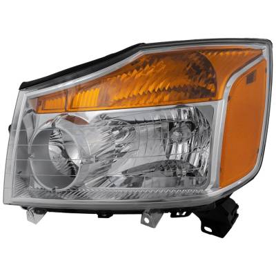 Rareelectrical - New Left Headlights Compatible With Nissan Titan 5.6L 2008 2009 2010 2011 2012 2013 2014 2015 By - Image 1