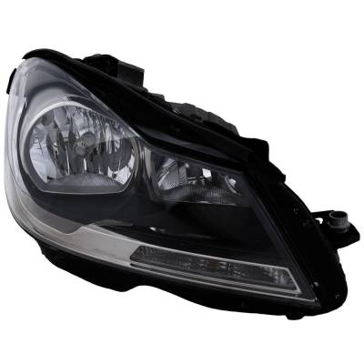 Rareelectrical - New Right Headlights Compatible With Mercedes-Benz C63 Amg C250 C350 1.8L 3.5L 6.3L 2012 2013 2014 - Image 1