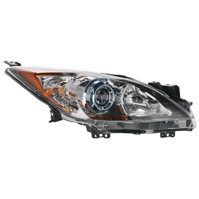 Rareelectrical - New Right Headlights Compatible With Mazda 3 Sport 3 2.0L 2.3L 2.5L 2012 2013 By Part Numbers - Image 1