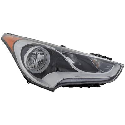 Rareelectrical - New Right Headlights Compatible With Hyundai Veloster 1.6L 2012 2013 2014 2015 2016 2017 By Part - Image 1