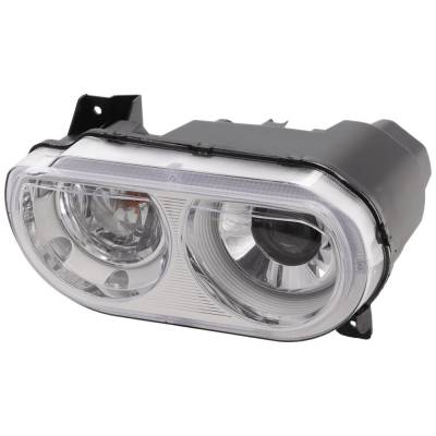 Rareelectrical - New Left Headlights Compatible With Dodge Challenger 2008 2009 2010 2011 2012 2013 2014 By Part - Image 2