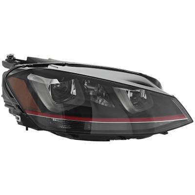 Rareelectrical - New Right Headlights Compatible With Volkswagen Golf Gti 1.4L 1.8L 2.0L 2015 2016 2017 By Part - Image 2