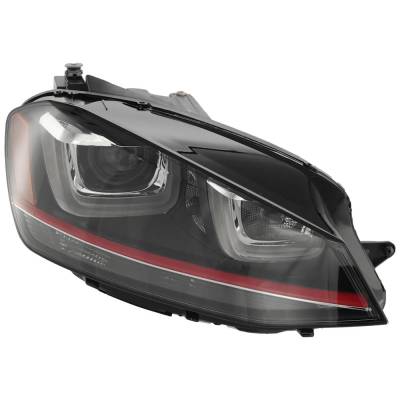 Rareelectrical - New Right Headlights Compatible With Volkswagen Golf Gti 1.4L 1.8L 2.0L 2015 2016 2017 By Part - Image 3