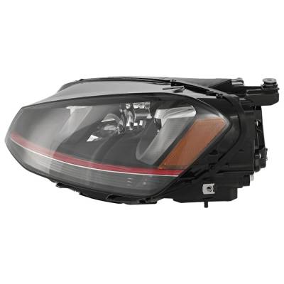 Rareelectrical - New Left Headlights Compatible With Volkswagen Golf Gti 1.4L 1.8L 2.0L 2015 2016 2017 By Part - Image 1