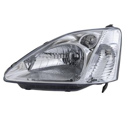Rareelectrical - New Left Headlights Compatible With Honda Civic 1.7L 2.0L 2002 2003 By Part Numbers Ho2518103 - Image 1