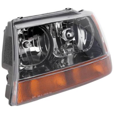 Rareelectrical - New Left Headlights Compatible With Jeep Grand Cherokee 4.0L 4.7L 1999 2000 2001 2002 2003 2004 By - Image 1