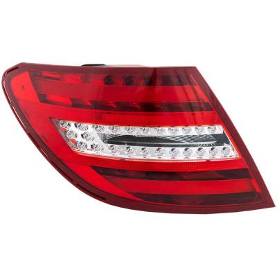 Rareelectrical - New Left Tail Lights Compatible With Mercedes-Benz C250 C300 C350 C63 Amg 2012 2013 2014 2015 By - Image 1