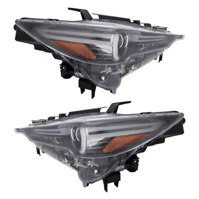 New Pair Of Headlights Compatible With Mazda Cx-5 Grand Touring Sport Utility 2.5L 2020 2021 By Part