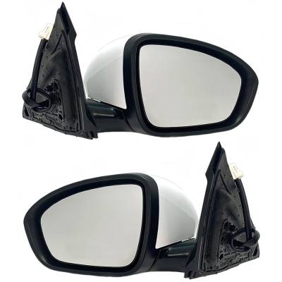 Rareelectrical - New Pair Of Mirror Compatible With Nissan Altima Sl Sv Sedan 4-Door 2.0L 2.5L 2019 2020 2021 By Part - Image 1