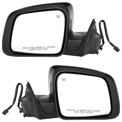 Rareelectrical - New Pair Of Mirrors Compatible With Jeep Grand Cherokee Laredo E X Limited Premium Overland Summit - Image 2