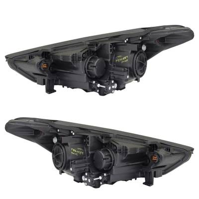Rareelectrical - New Pair Of Headlights Compatible With Hyundai Elantra Limited Sedan 4-Door 2017 2018 By Part - Image 1