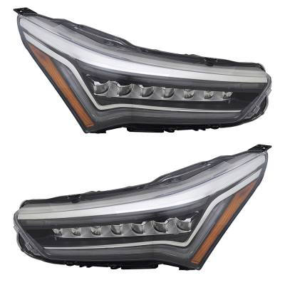Rareelectrical - New Pair Of Headlights Compatible With Acura Rdx Base Sport Utility 4-Door 2.0L 2019 2020 2021 By - Image 2