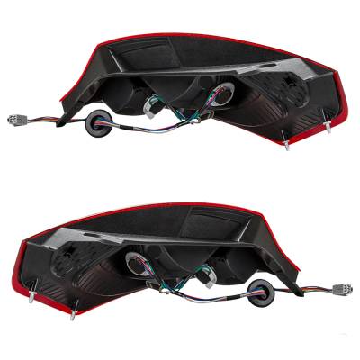 Rareelectrical - New Pair Of Tail Lights Compatible With Ford Fiesta S Se Ses Hatchback 2011-2013 By Part Numbers - Image 1