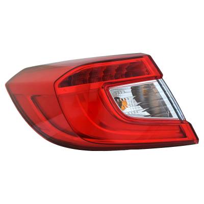 Rareelectrical - New Left Outer Tail Lights Compatible With Honda Accord Hybrid Touring Sedan 4-Door 2.0L 2018 2019 - Image 2