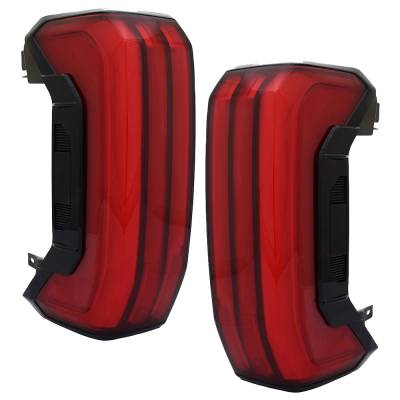 Rareelectrical - New Pair Of Tail Lights Compatible With Toyota Tundra Limited Crew Extended Cab Pickup 2022-2024 By - Image 2