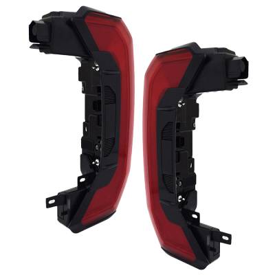 Rareelectrical - New Pair Of Tail Lights Compatible With Toyota Tundra Limited Crew Extended Cab Pickup 2022-2024 By - Image 4