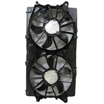 Rareelectrical - New Dual Radiator And Condenser Fan Compatible With Chevrolet Silverado 1500 Custom Lt Trail Boss - Image 2