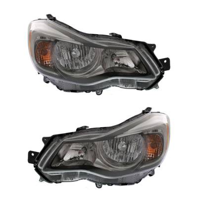 Rareelectrical - New Pair Of Halogen Headlights Compatible With Subaru Xv Crosstrek Base Sport Utility 2015 By Part - Image 3