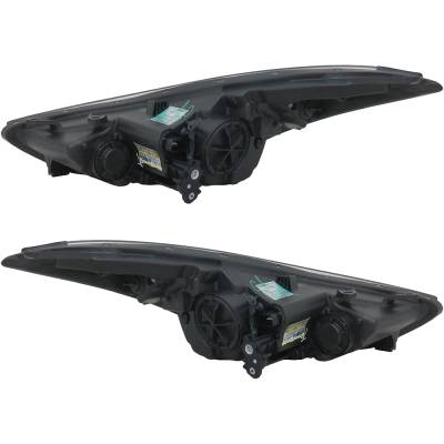 Rareelectrical - New Pair Of Headlights Compatible With Hyundai Elantra Se Sedan 4-Door 1.8L 2014 2015 2016 By Part - Image 1
