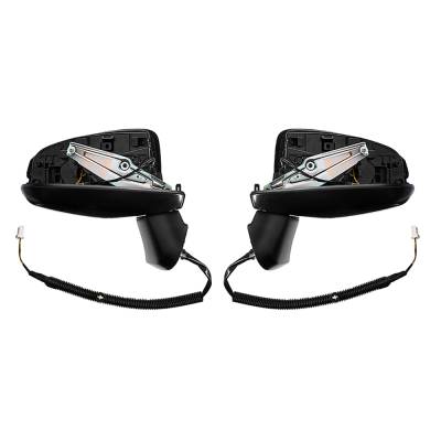 Rareelectrical - New Pair Of Mirrors Compatible With Honda Fit Lx Hatchback 4 Door 1.5L 2015 2016 2017 2018 2019 By - Image 1