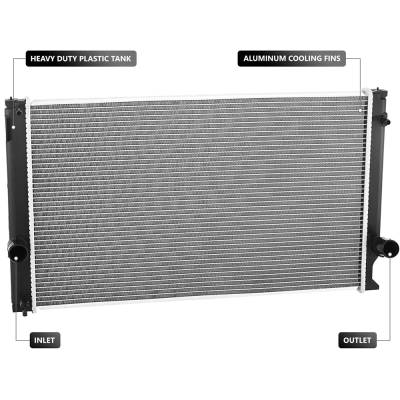 Rareelectrical - New Radiator Compatible With Lexus Audi Nx-200T Nx-200 2015 2016 By Part Numbers Lx3010152 13514 - Image 1
