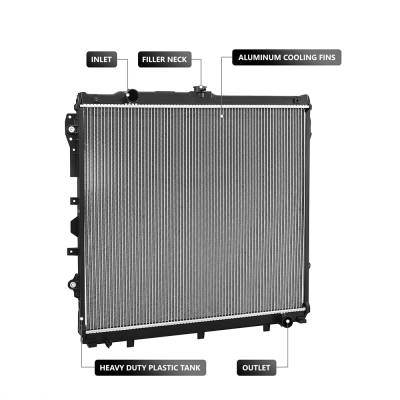 Rareelectrical - New Radiator Compatible With Toyota Audi Tundra 2014 2015 2016 2017 2018 2019 2020 By Part Numbers - Image 1