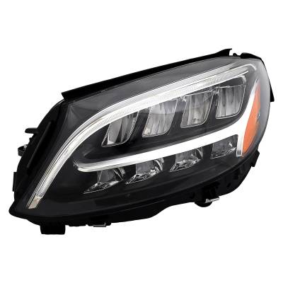 Rareelectrical - New Left Headlight Compatible With Mercedes-Benz C43 Amg 4Matic Sedan Halogen Bulb High And Low Beam - Image 4