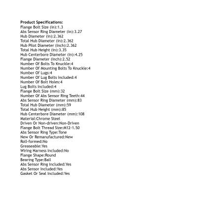 Rareelectrical - New Hub Assembly Compatible With Geo Pontiac Suzuki Chevrolet Metro Firefly Swift 1.0L 1.3L 1995 - Image 4