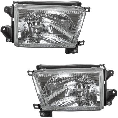 Rareelectrical - New Pair Of Headlights Compatible With Toyota 4Runner Base Limited Sr5 Sport Utility 4-Door 2.7L - Image 2