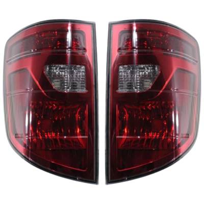 Rareelectrical - New Pair Of Tail Lights Compatible With Honda Ridgeline Rt Rtl Rts Crew Cab Pickup 3.5L 2009 2010 - Image 2