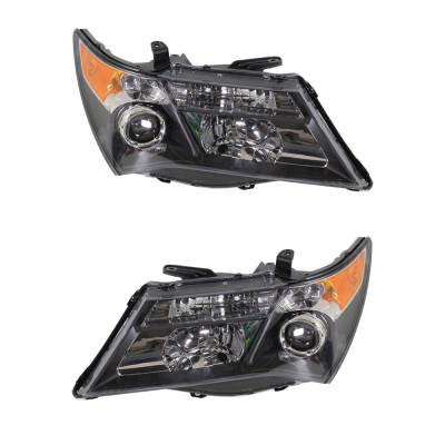 Rareelectrical - New Pair Of Halogen Headlights Compatible With Acura Mdx Base Sport Utility 4 Door 3.7L 2007 2008 - Image 2
