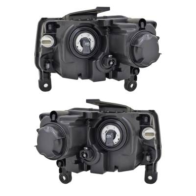 Rareelectrical - New Pair Of Headlights Compatible With Jeep Grand Cherokee Sport Utility 2014 2015 2016 By Part - Image 1