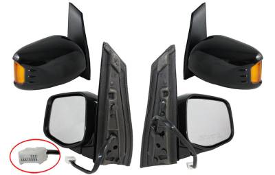 Rareelectrical - New Door Mirror Pair Compatible With Honda 11-12 Odyssey Power W/ Heat Memory Signal Ho55er-S - Image 3