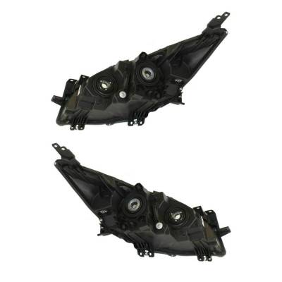Rareelectrical - New Pair Of Halogen Headlights Compatible With Mazda 3 Gs Gx Sedan 2.0L 2012 2013 By Part Number - Image 1
