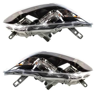 Rareelectrical - New Pair Of Halogen Headlights Compatible With Toyota Corolla S Sedan 1.8L 2005 2006 2007 2008 By - Image 4