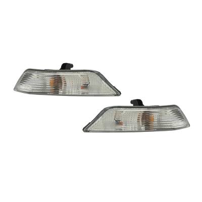 New Front Pair Of Turn Signal Lights Compatible With Ford Mustang 2015-2017 Fr3z-13200-A Fr3z-1320-