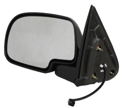 Rareelectrical - New Lh Door Mirror Compatible With Chevy Silverado 1500 2500 3500 99-02 Power Chrome W/O Heat - Image 1