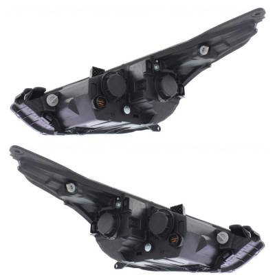 Rareelectrical - New Pair Of Halogen Headlights Compatible With Hyundai Veloster Base Tech Hatchback 1.6L 2012 2013 - Image 1