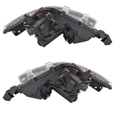Rareelectrical - New Pair Of Halogen Headlights Compatible With Mazda 3 G Gs Gx Sedan 4 Door 2.0L 2017 2018 By Part - Image 4