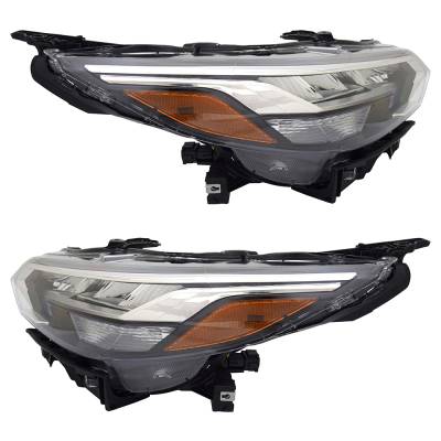 New Pair Of Headlights Compatible With Nissan Sentra Sr Sedan 4-Door 2.0L 2021 By Part Number