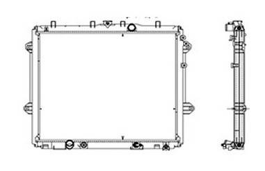 Rareelectrical - New Radiator Assembly Compatible With Toyota 10-12 4Runner To3010329 16400 31711 1 Row To3010329 - Image 1