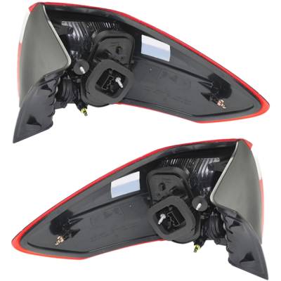 Rareelectrical - New Pair Of Outer Tail Lights Compatible With Ford C-Max Energi Sel Hatchback 2013-2016 By Part - Image 1