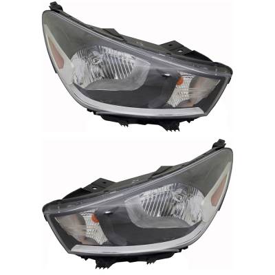 Rareelectrical - New Pair Of Headlight Compatible With Kia Rio Ex Sedan 2018-2020 By Part Number 92102-H9000 - Image 2