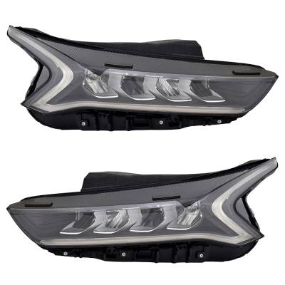 Rareelectrical - New Pair Of Headlights Compatible With Kia K5 Lx Sedan 4-Door 1.6L 2021 2022 By Part Numbers - Image 4