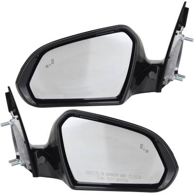 Rareelectrical - New Pair Of Mirrors Compatible With Hyundai Sonata Eco Limited Se 2.0T Sport Sedan 2015-2017 By Part - Image 1