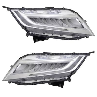 Rareelectrical - New Pair Of Headlights Compatible With Honda Odyssey Elite Mini Passenger Van 3.5L 2018 2019 2020 By - Image 2